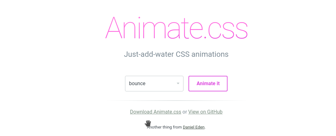 Animate.css homepage