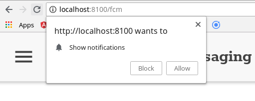 Get permission to send notifications on FCM