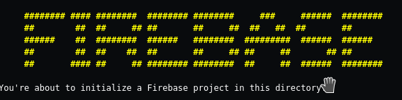 firebase init command for angular deployment