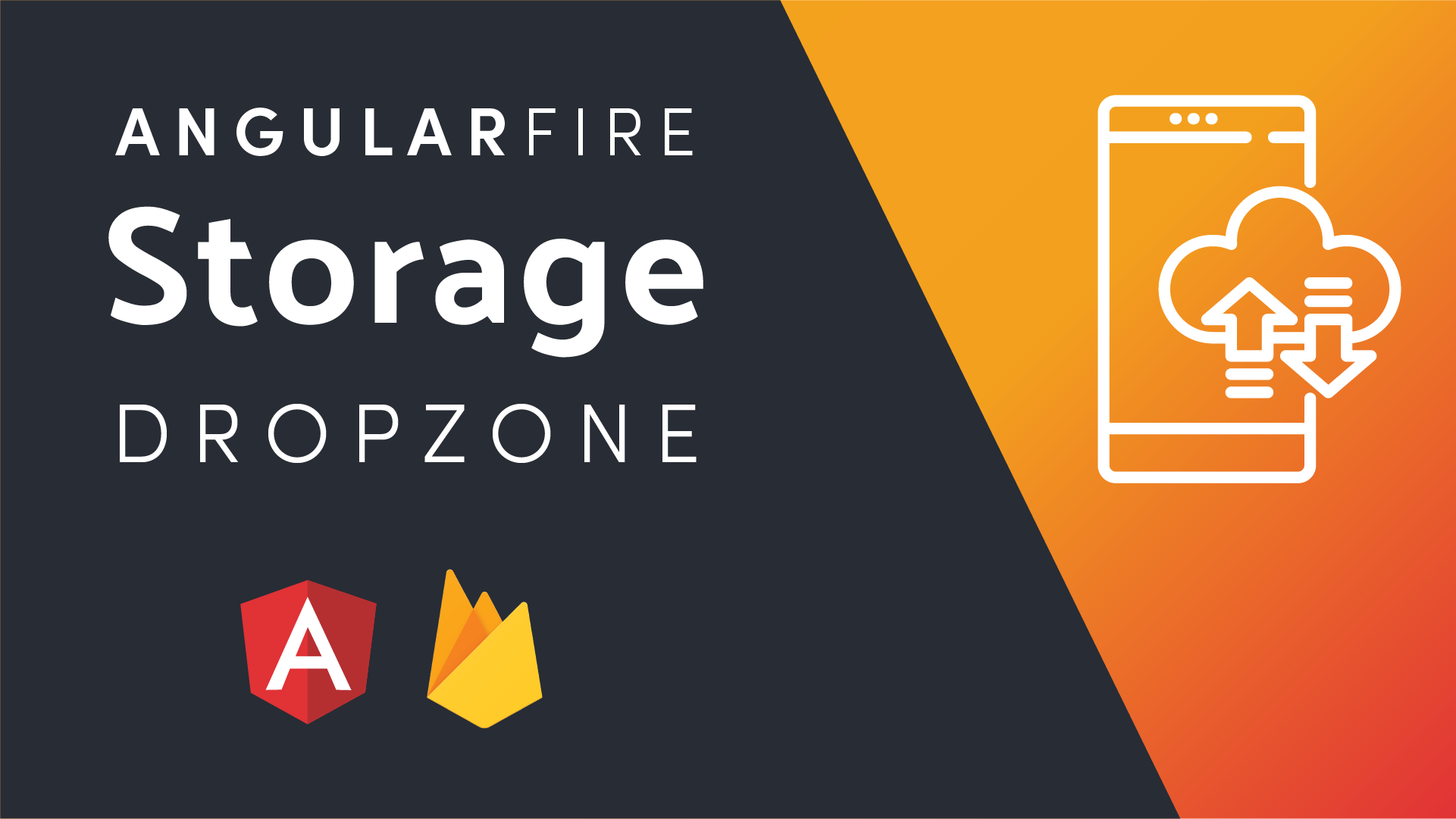 Featured image for Firebase Storage With AngularFire - DropZone File Uploader